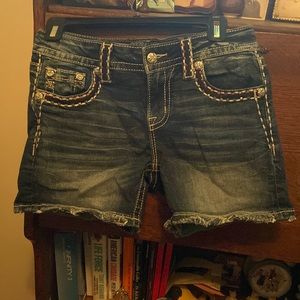 Miss Me Patriotic Shorts 🇺🇸 Size 26 Mid Rise